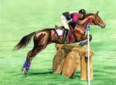 Eventing, Equine Art - April in Kentucky